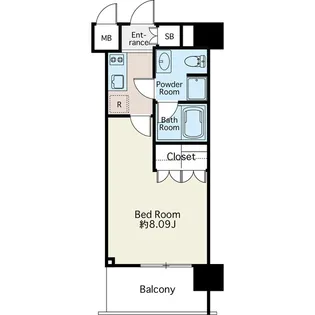リシェス門前仲町【9階】の間取り
