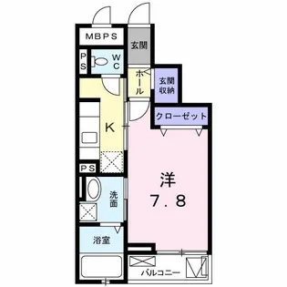 アベリア【3階】の間取り
