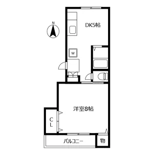 第二木村マンション【4階】の間取り