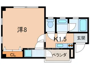 桜パレス【4階】の間取り