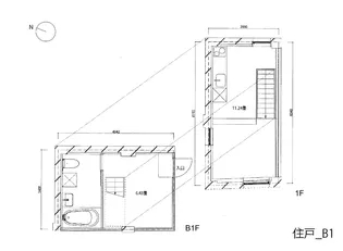 双葉町のアパートメント【1階】の間取り