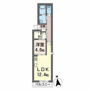 シャーメゾン北藤原【2階】の間取り