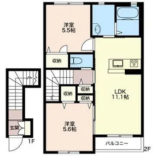 トロン・ルーチェ【2階】の間取り