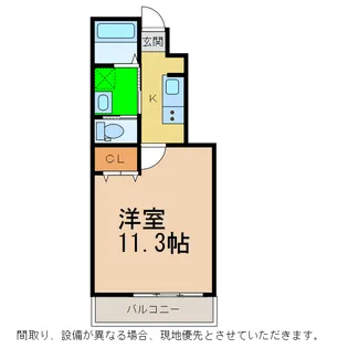 ピース・スクエア羽ノ浦IIA・B【1階】の間取り