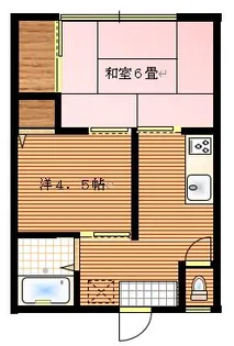 滝口荘【1階】の間取り