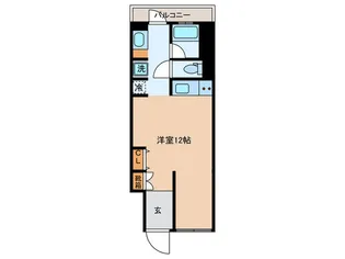 白山フラット【1階】の間取り