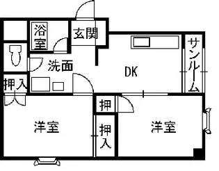 カーサ・ラ・ヴィータE【3階】の間取り