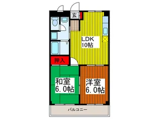 ミナモトマンション【3階】の間取り