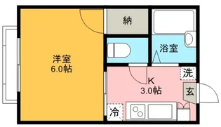 ランドハイツ【2階】の間取り