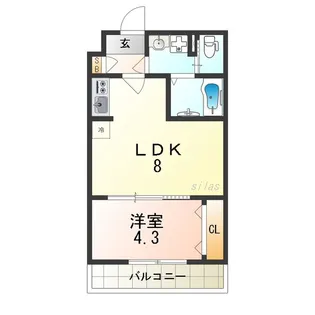 H-maison歌島橋IV【3階】の間取り