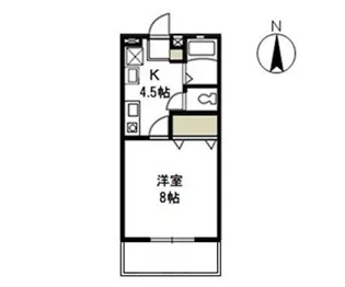パークサイドなんば A【1階】の間取り