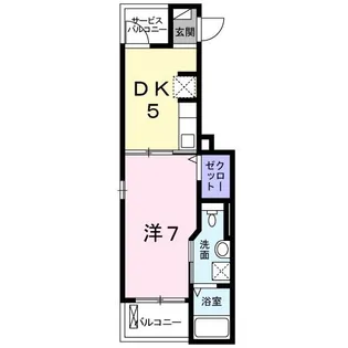 アヴェニューエリカーナ【2階】の間取り