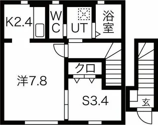 BONHEUR常盤台A棟【2階】の間取り
