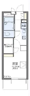 レオパレス真田山【1階】の間取り