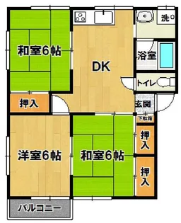 サニーハイツ【2階】の間取り