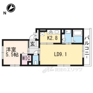 CozyCourt竹中【3階】の間取り