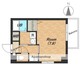 ラシーヌ天王寺【6階】の間取り