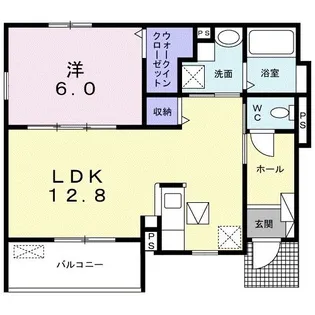 ハーベスト下上 III【1階】の間取り