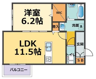 へーベルレーブ【2階】の間取り