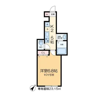ステラテラス亀有【1階】の間取り