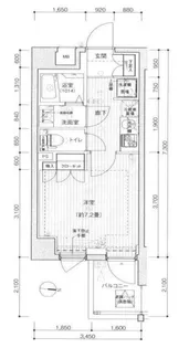 プレール・ドゥーク東陽町【6階】の間取り