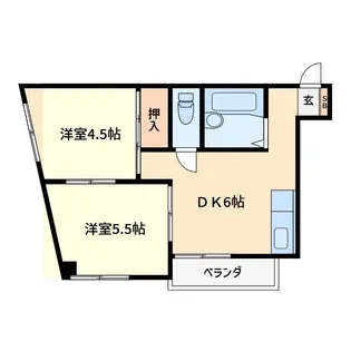エメラルドマンション【4階】の間取り