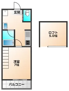 ハナコハウス【2階】の間取り