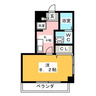 マザーズ月島【3階】の間取り