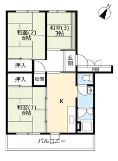 UR北本【4階】の間取り