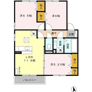 リビングタウン犬塚 C【1階】の間取り