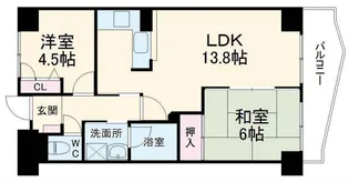 オークヒルズ【4階】の間取り