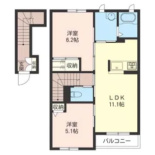 フェリーチェ【2階】の間取り
