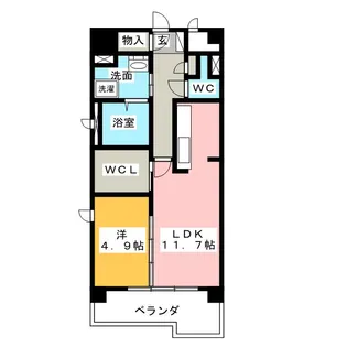 Hills橘の杜【11階】の間取り