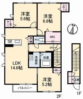 エトワールメゾン【2階】の間取り