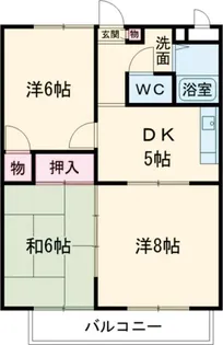 サンワード別府【3階】の間取り
