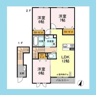 ESCUDO港南【2階】の間取り