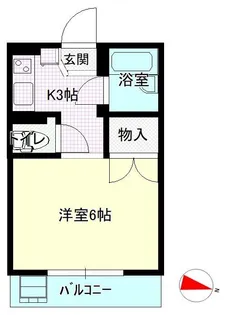 マンション中山【1階】の間取り