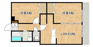 モンテベルデ吉野【2階】の間取り