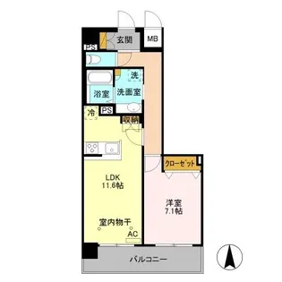 VILLA D EST OHTE(ヴィラデスト大手)【3階】の間取り