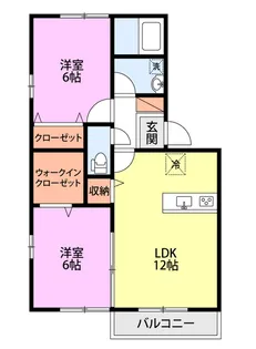 エクセレントファイン A棟【2階】の間取り