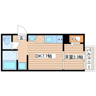 REGALEST TAYMU長町【3階】の間取り