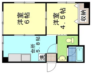 中島ビル【3階】の間取り