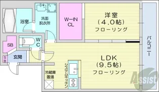 仮)菊水5-1MS【3階】の間取り