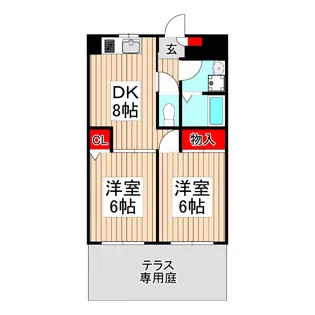 メゾン大泉【1階】の間取り