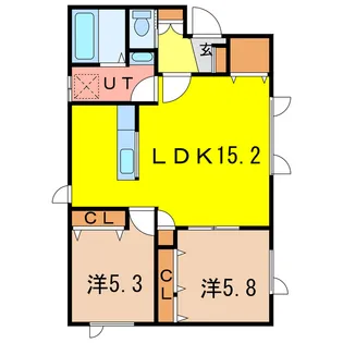 海斗ハウスII【1階】の間取り