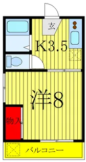 クレール大三【1階】の間取り
