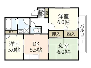 ワンズグレース成本【2階】の間取り