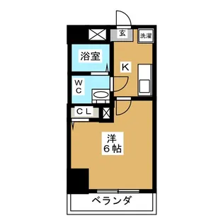 ルミエル本八幡【1階】の間取り