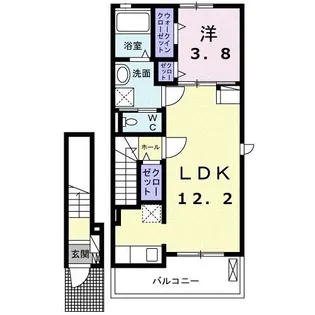EAST HILL F【2階】の間取り