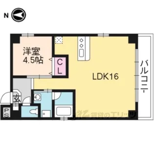 ESPERANZA御所西【4階】の間取り